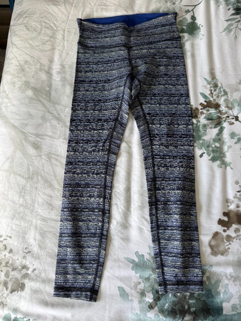 Lululemon Wunder Under Pant III | Full-On Luon | Snake Print Blue | Size 6